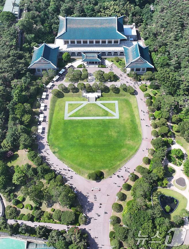 청와대가 다시 대통령 집무실로 변경될 예정인 가운데 이재명 제21대 대통령은 당분간 용산 대통령실을 집무실로 사용한다. 2025.6.3/뉴스1 ⓒ News1 박지혜 기자