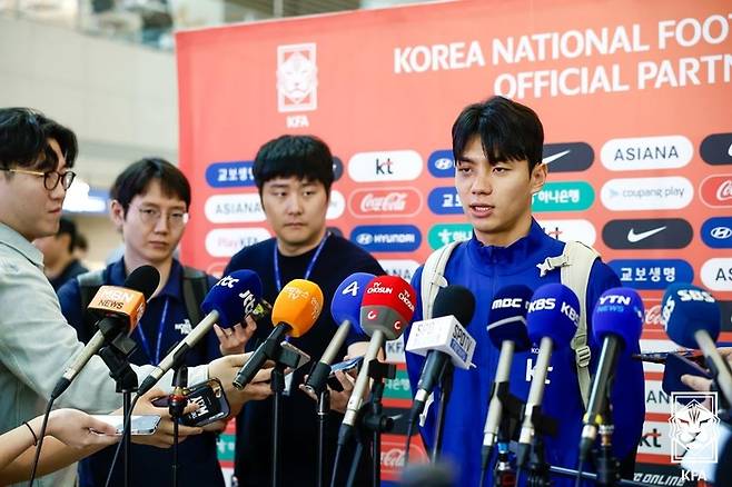 축구대표팀 전진우. 사진 | 대한축구협회