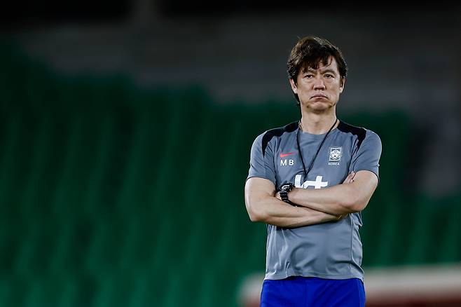 Al Fayhaa Stadium/ 남자A대표팀/ 2026 FIFA 북중미 월드컵 3차예선/ 한국 vs 이라크/ 이라크원정/ 훈련/ 홍명보 감독/ 사진 김정욱