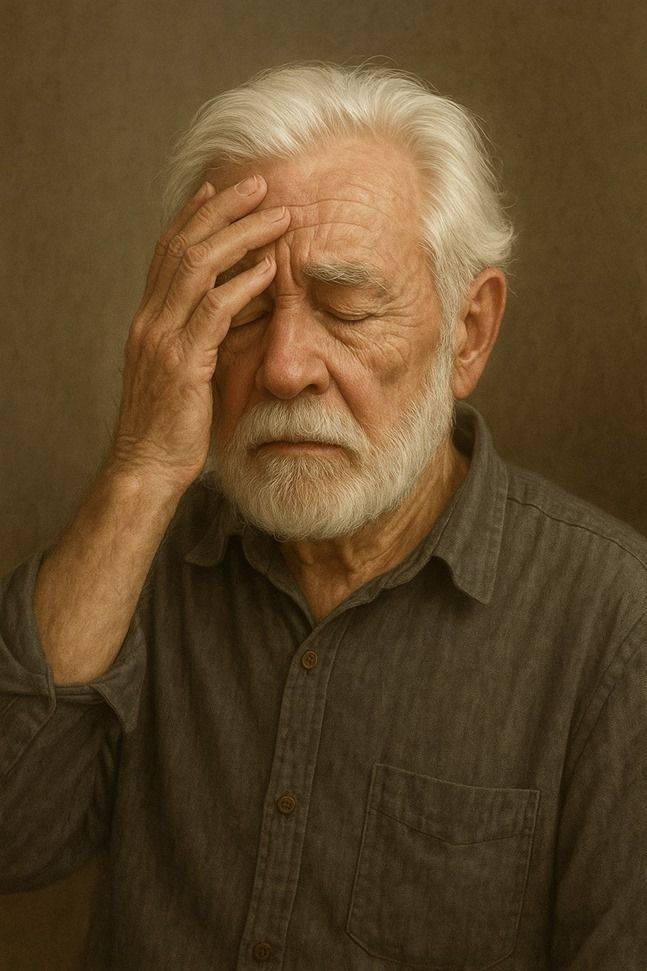 머리칼이 희어지고 기억력이 떨어진 나이드신 분의 모습 ⓒ