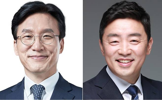 김민석·강훈식 더불어민주당 의원. 연합뉴스