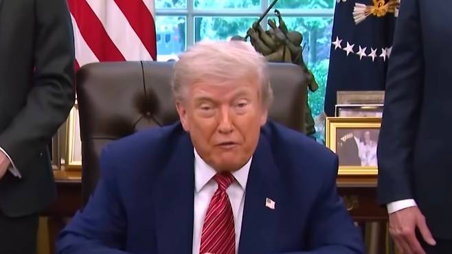 도널드 트럼프 미국 대통령. (SBS 캡처)