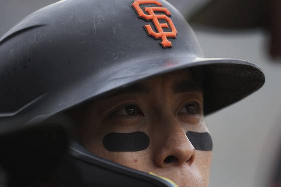 샌프란시스코 중견수 이정후는 시즌 극초반 이후 처음으로 2할6푼대로 타율이 내려갔다. AP=연합뉴스