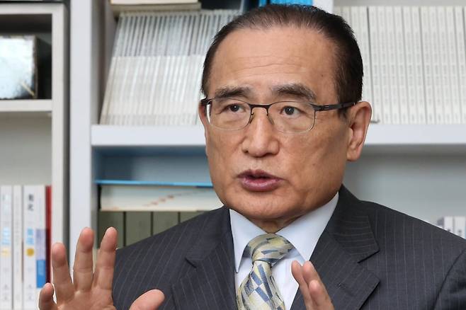 위성락 더불어민주당 의원이 지난해 한국경제신문과 인터뷰하고 있다. 한경DB