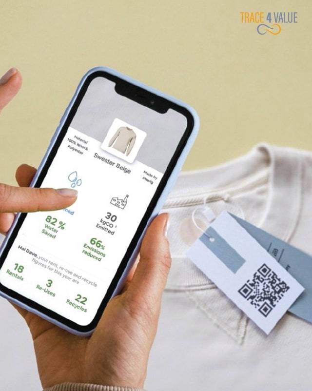 디지털제품여권(DPP) 구현 모습 예시. Trace4Value