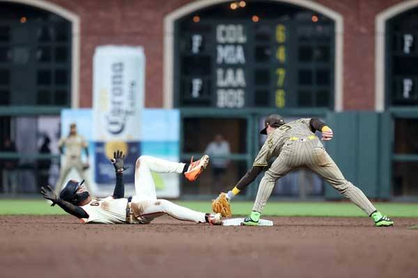이정후는 6회 안타 출루 이후 도루를 성공했다. 사진= Getty Images/AFP= 연합뉴스 제공
