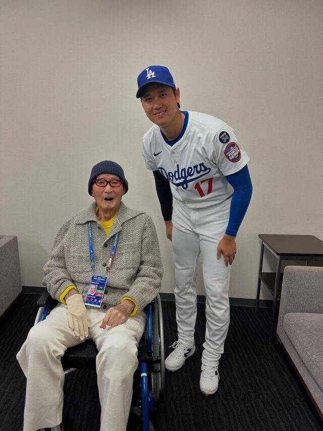 나가시마 시게오 요미우리 자이언츠 명예 종신감독과 LA 다저스 오타니 쇼헤이./오타니 쇼헤이 SNS