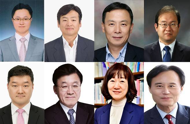 경제 전문가 8인 새 정부에 바라는 경제 정책 (왼쪽 상단부터) 김상봉 한성대 경제학과 교수, 송영관 한국개발연구원(KDI) 선임연구위원, 신세돈 숙명여대 경제학과 명예교수, 양준석 가톨릭대 경제학과 교수, 정규철 KDI 경제전망실장, 정만기 한국산업연합포럼 회장, 정세은 충남대 경제학과 교수, 박진 KDI국제정책대학원 교수 [헤럴드경제DB]