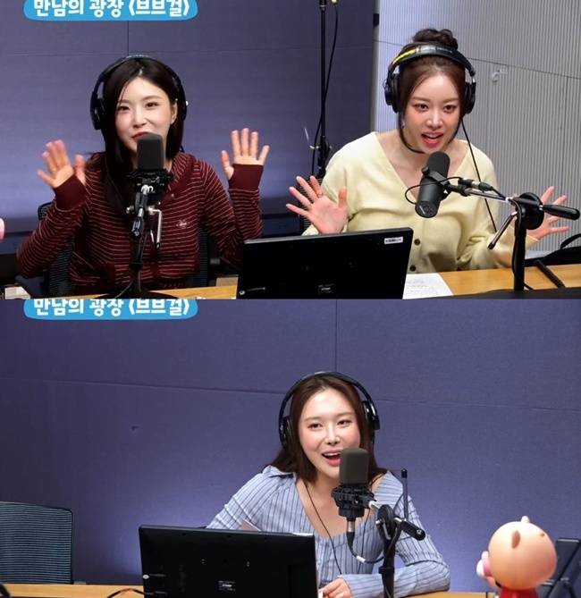 왼쪽 상단부터 시계방향으로 유나, 은지, 민영/SBS LOVE FM ‘유민상의 배고픈 라디오’