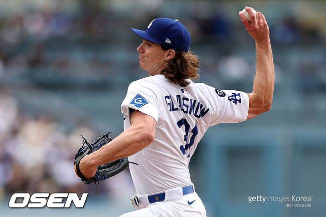 [사진] LA 다저스 타일러 글래스노우. ⓒGettyimages(무단전재 및 재배포 금지)