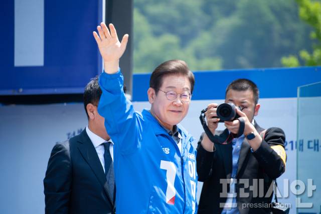 ▲지난 1일 고향 안동을 찾아 지지를 호소하며 안동 고향을 강조했다. ⓒ 독자제공