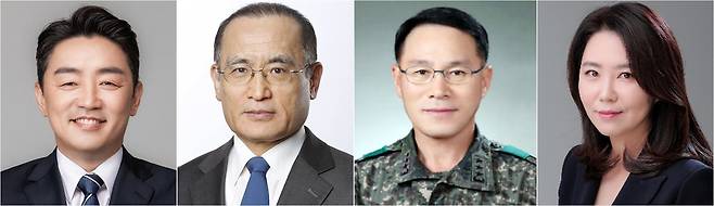 이재명 대통령은 대통령 비서실장으로 강훈식 국회의원(왼쪽 부터), 안보실장에 위성락 국회의원, 경호처장에 황인권 전 육군 대장, 대변인에 강유정 국회의원 등을 임명했다고 4일 대통령실이 밝혔다. 연합뉴스