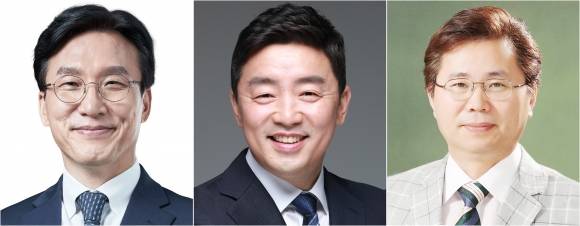 당선 확실 이재명, 총리에 김민석 내정·비서실장에는 강훈식 - 제21대 대통령 선거 당선이 확실시되는 더불어민주당 이재명 대선 후보가 새 정부의 초대 국무총리로 민주당 김민석 최고위원(왼쪽)을 내정한 것으로 4일 알려졌다. 대통령실 비서실장에는 민주당 강훈식 의원(가운데)을, 정책실장에는 이한주 민주연구원장이 낙점받은 것으로 전해졌다.  2025.6.4 연합뉴스