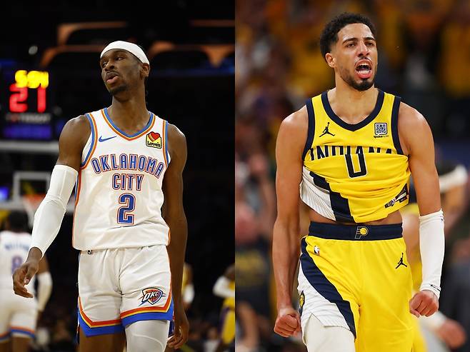 샤이 길저스-알렉산더(왼쪽)와 타이리스 할리버튼.  게티이미지코리아