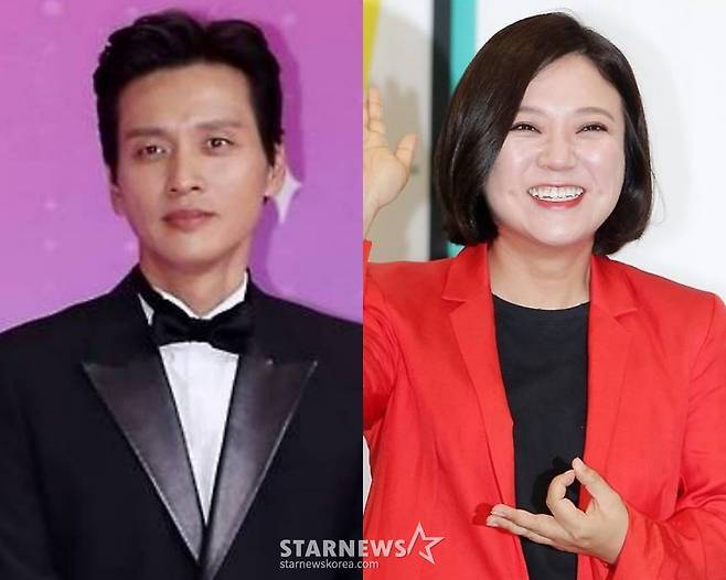 배우 구본승(왼쪽), 코미디언 김숙 /사진=스타뉴스