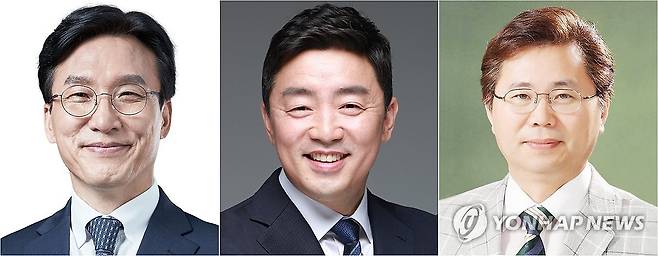 새정부 총리에 김민석 내정·비서실장에는 강훈식 (서울=연합뉴스) 이재명 대통령이 새 정부의 초대 국무총리로 민주당 김민석 최고위원(왼쪽)을 내정한 것으로 4일 알려졌다. 대통령실 비서실장에는 민주당 강훈식 의원(가운데)을, 정책실장에는 이한주 민주연구원장이 낙점받은 것으로 전해졌다. 2025.6.4 photo@yna.co.kr