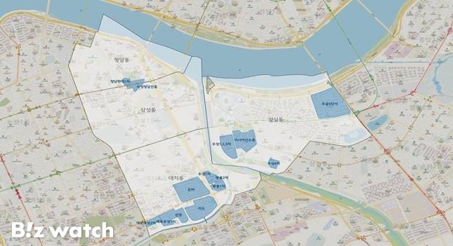 토허구역으로 재지정된 14개 아파트 단지 위치도/자료=서울시