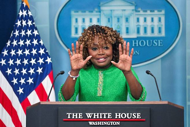 카린 장-피에르 전 백악관 대변인. (사진=AFP)