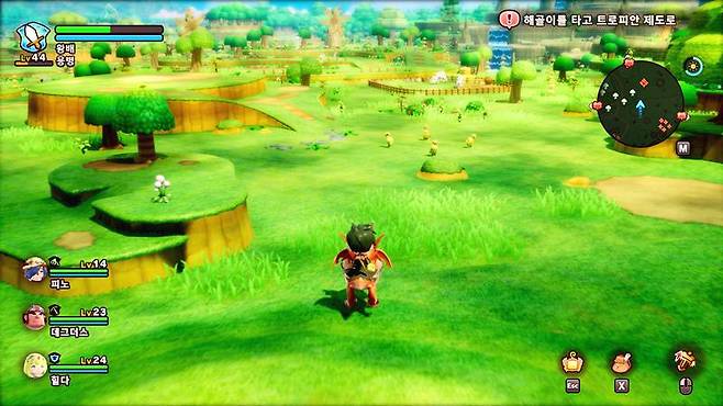거대한 필드를 모험하는 재미도 준비돼 있다.
