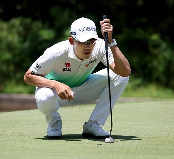 2025년 한국프로골프(KPGA) 투어 백송홀딩스-아시아드CC 부산오픈에 출전한 김비오 프로가 1라운드에서 경기하는 모습이다. 사진제공=KPGA