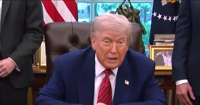 도널드 트럼프 미국 대통령. (SBS 캡처)