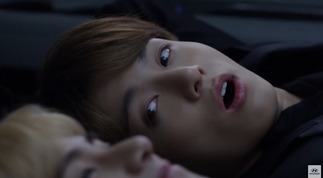 앞서 BTS 맴버들이 출연한 구형 팰리세이드 광고 갈무리 [현대차 유튜브]