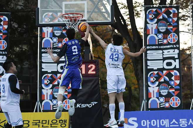[서울=뉴시스] 2024 코리아 3×3 올팍투어 결승전 경기 장면. (사진=대한민국농구협회 제공) *재판매 및 DB 금지