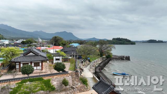 ▲해남 북평면 남창리 해월루 일원 전경ⓒ해남군