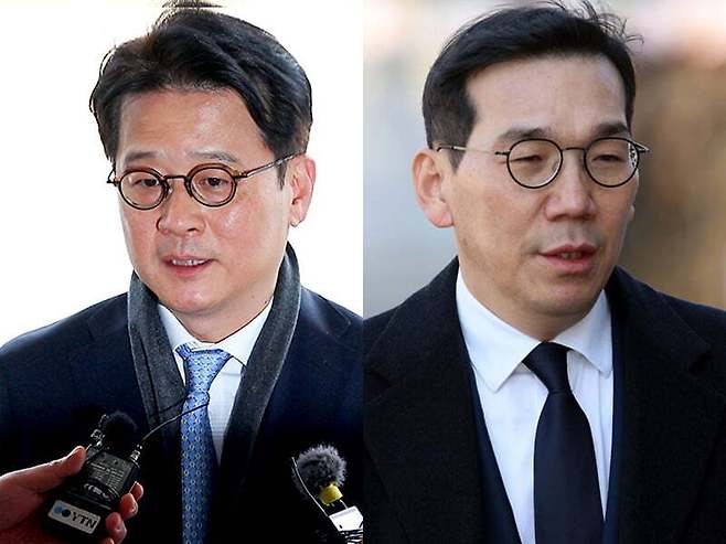 이창수 서울중앙지검장(왼쪽)·조상원 서울중앙지검 4차장. 연합뉴스