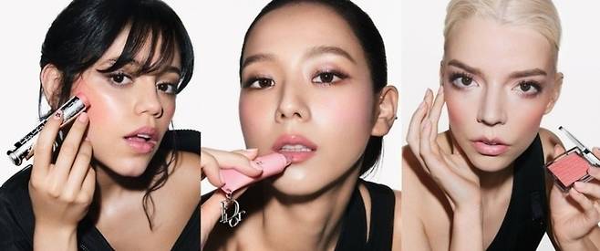 '디올 백스테이지 컬렉션' 글로벌 캠페인 모델이 된 제나 오르테가, 블랙핑크 지수, 안야 테일러 조이(왼쪽부터). 크리스찬 디올