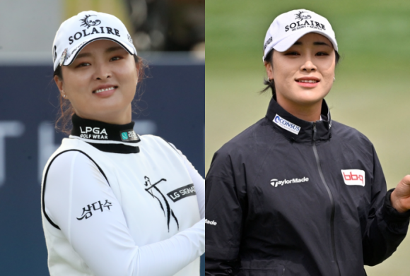 고진영(왼쪽)과 윤이나(오른쪽). 뉴스1·AFP 연합뉴스