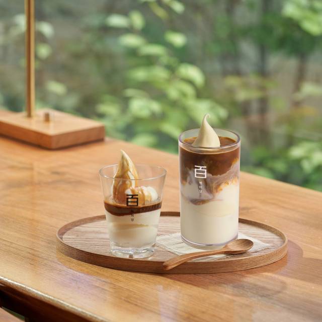 백미당 대표 메뉴 ‘아포가토’와 ‘아이스크림 라떼’.사진 제공=남양유업