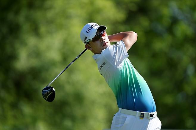 김비오의 티샷. [KPGA 제공. 재판매 및 DB 금지]