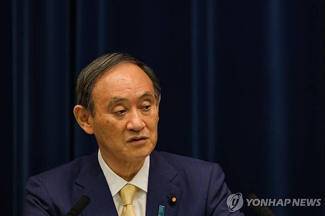 스가 요시히데 전 일본 총리 [EPA 연합뉴스 자료사진. 재판매 및 DB 금지]