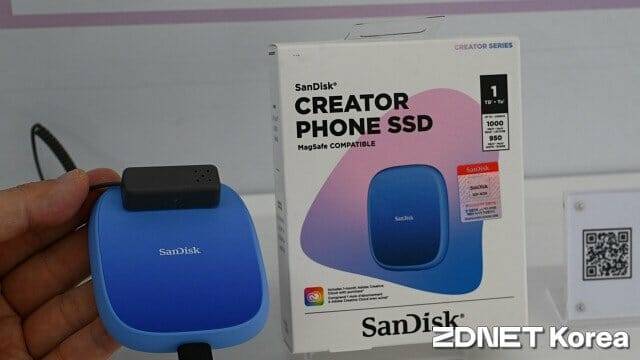 샌디스크 크리에이터 폰 SSD. (사진=지디넷코리아)