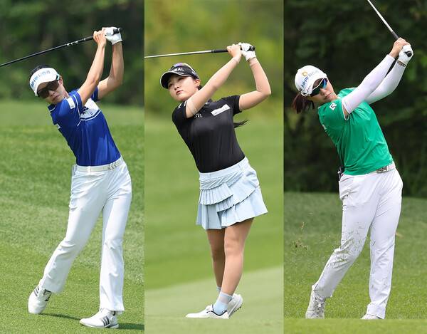 2025년 한국여자프로골프(KLPGA) 투어 셀트리온 퀸즈 마스터즈 타이틀 방어에 나서는 박민지 프로, 그리고 함께 출전하는 이예원, 정윤지 프로. 사진제공=KLPGA