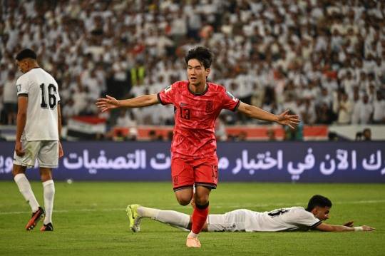 선제 결승골 터뜨린 김진규. 사진[AFP=연합뉴스]