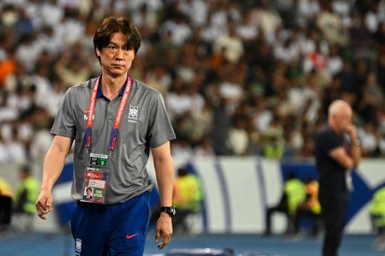 이라크와의 경기에서 홍명보 감독의 모습. 사진[AFP=연합뉴스]
