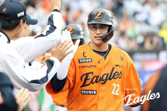 최근 연일 맹타를 휘두르고 있는 채은성. 사진=한화 제공