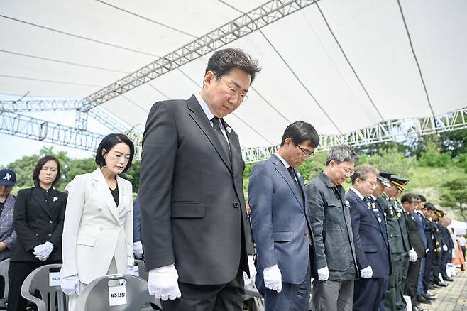 원주 현충탑에서 열린 '제70회 현충일 추념식' *재판매 및 DB 금지