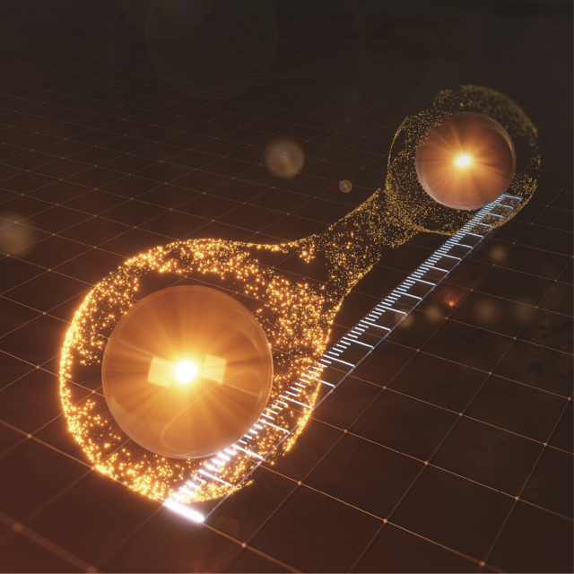 입자 간 양자거리를 시각적으로 표현한 그림. 사진 제공=과학기술정보통신부