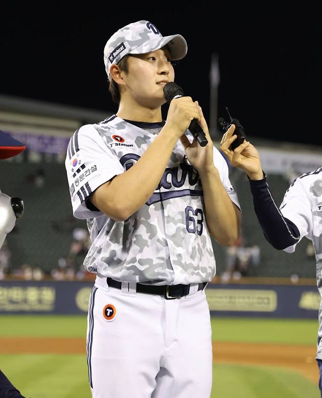 두산 베어스 투수 김택연. /사진=두산 베어스 제공