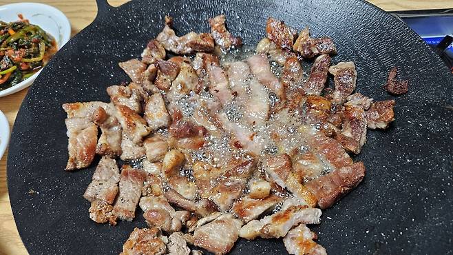 20250606_211515.jpg 저녁 아들 개인 훈련 후 돼지목살