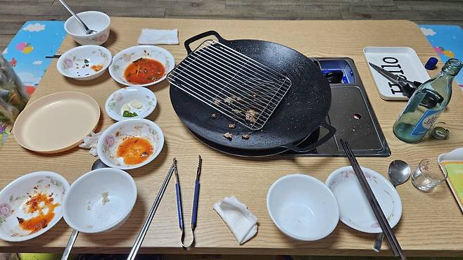 20250606_214735.jpg 저녁 아들 개인 훈련 후 돼지목살