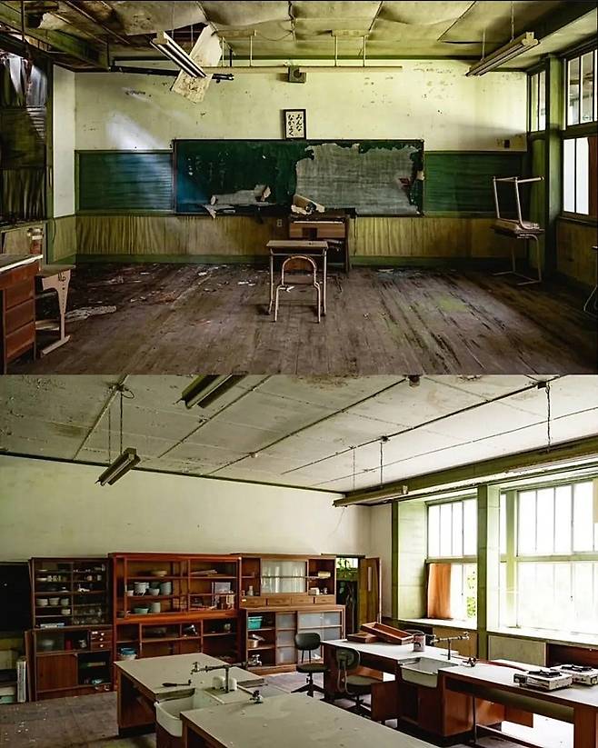 폐교에서 발견된 것