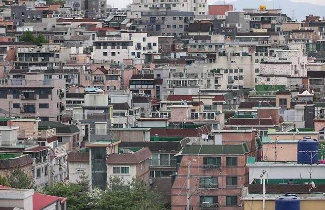 2023년 4월 서울 강서구 화곡동 일대 빌라 밀집 지역의 모습. 강창광 선임기자 chang@hani.co.kr