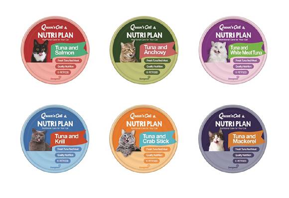 뉴트리플랜 반려묘용 습식캔 6종. [사진=동원F&B]