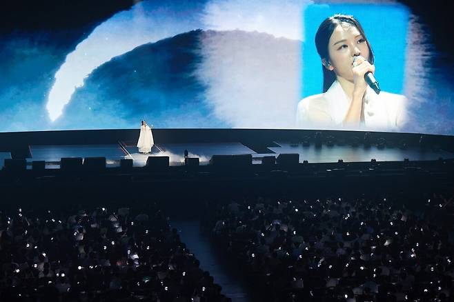 ▲ 국악인 송소희가 무대를 빛낸 '메이플스토리' 어셈블 쇼케이스