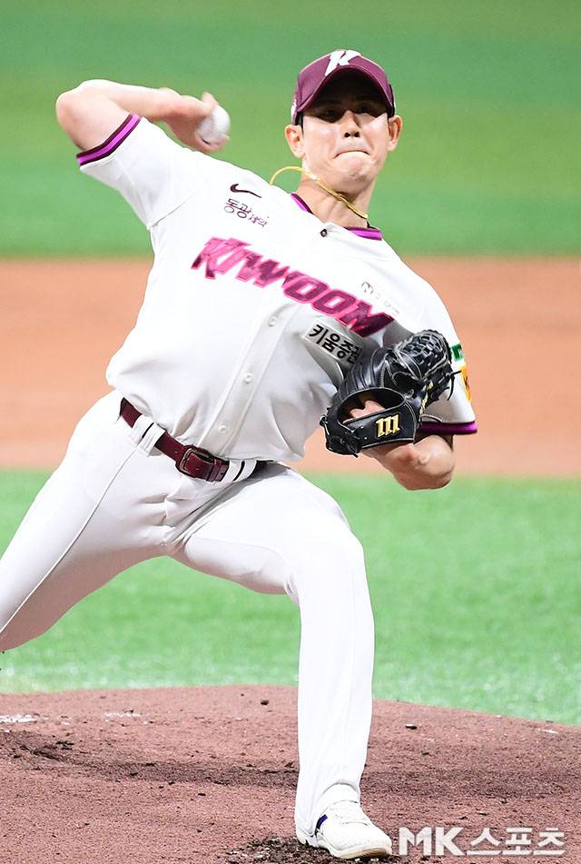 조영건은 6일 고척 LG전에서 투혼을 선보였다. 사진=김영구 기자