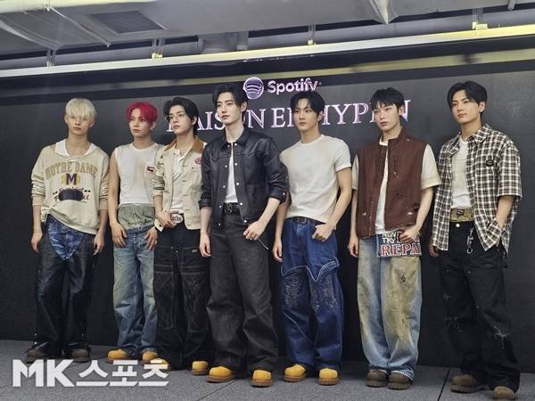 그룹 엔하이픈이 7개월 만에 팬들 곁으로 돌아온 소감을 전했다. / 사진 = 금빛나 기자